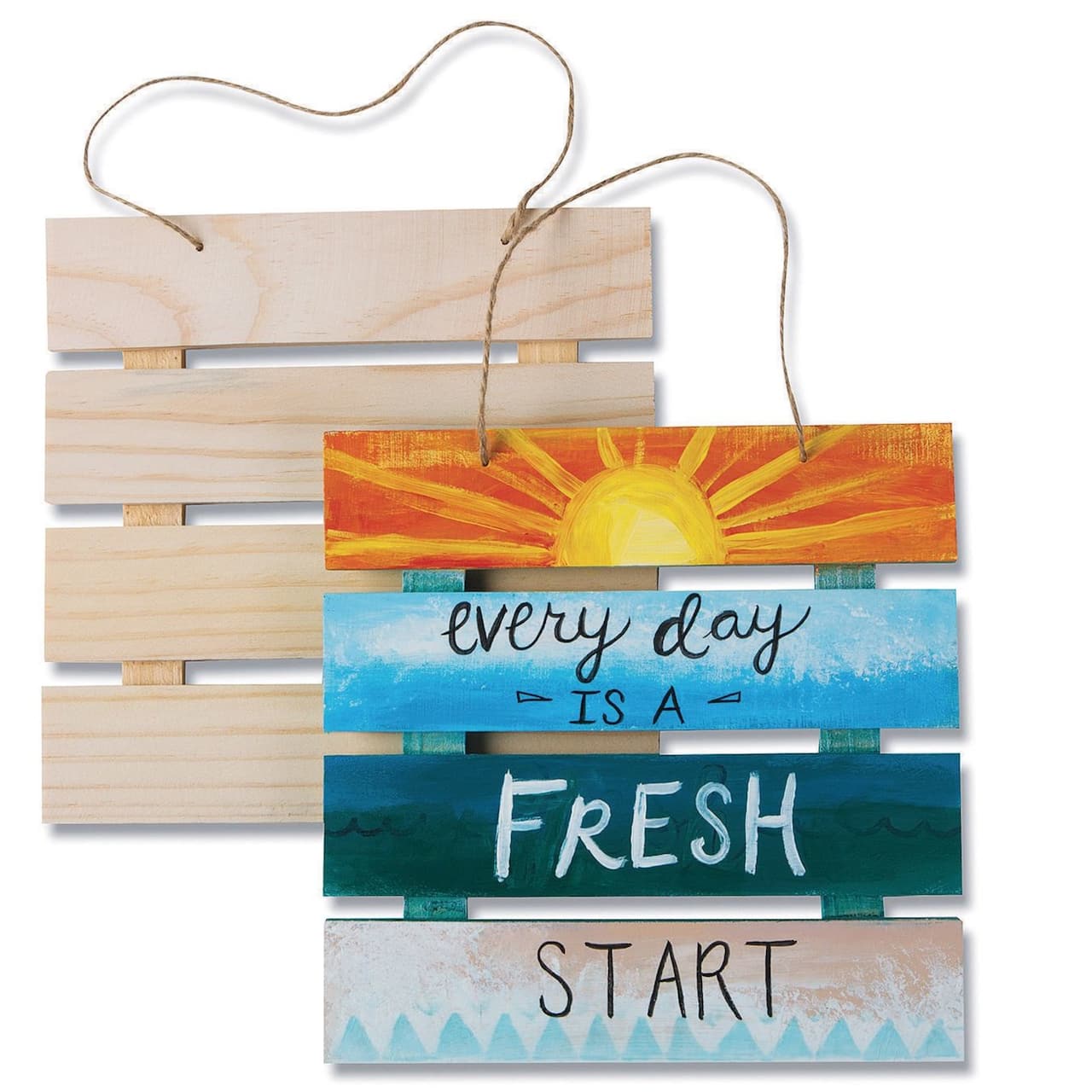 S&S Worldwide® Unfinished Wood Pallet Signs, 6ct.